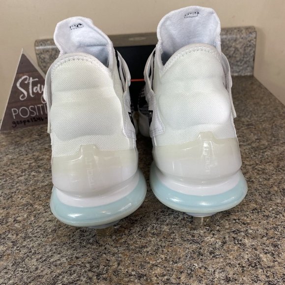 Nike Force Zoom Trout 7 White Black Baseball Cleats CI3134-102 Men's Size 8.5 - Picture 7 of 10